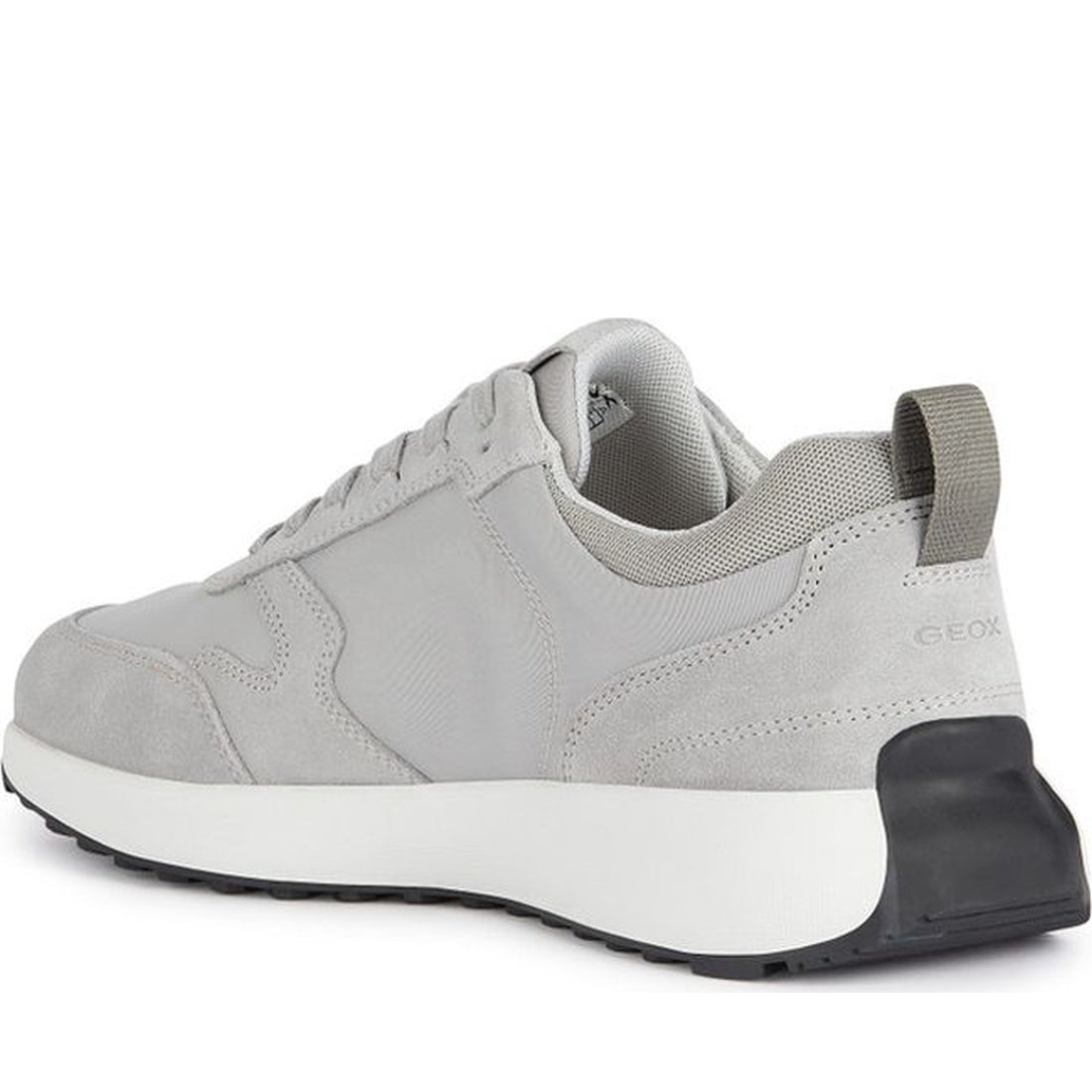 Geox mens light grey volpiano sneakers | Vilbury London