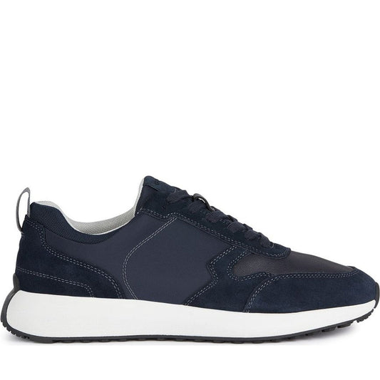 Geox mens navy volpiano sneakers | Vilbury London