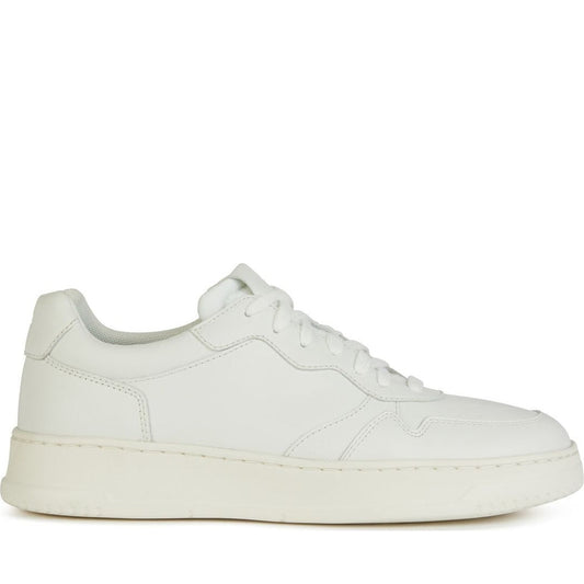 Geox mens white arvier sneakers | Vilbury London