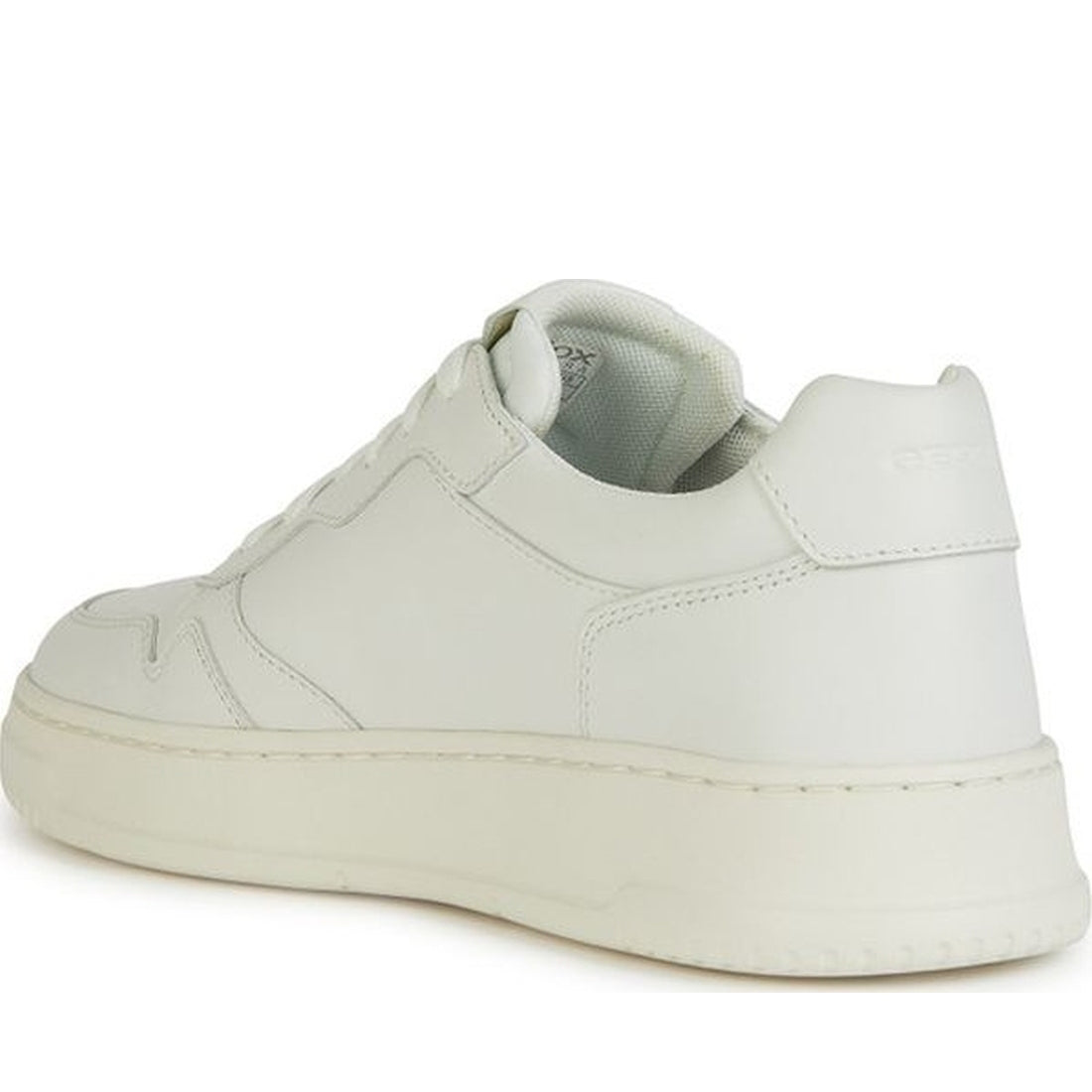 Geox mens white arvier sneakers | Vilbury London