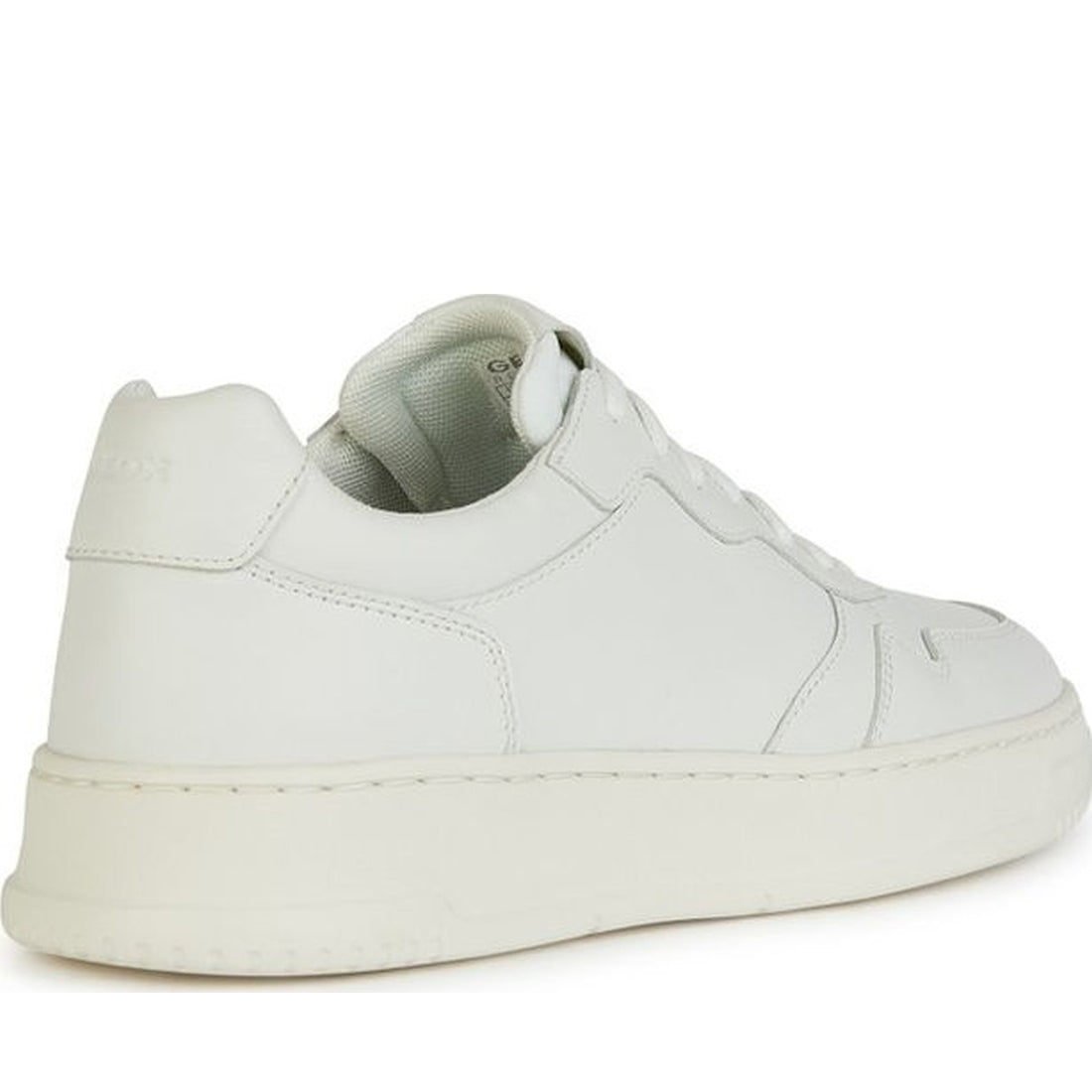 Geox mens white arvier sneakers | Vilbury London