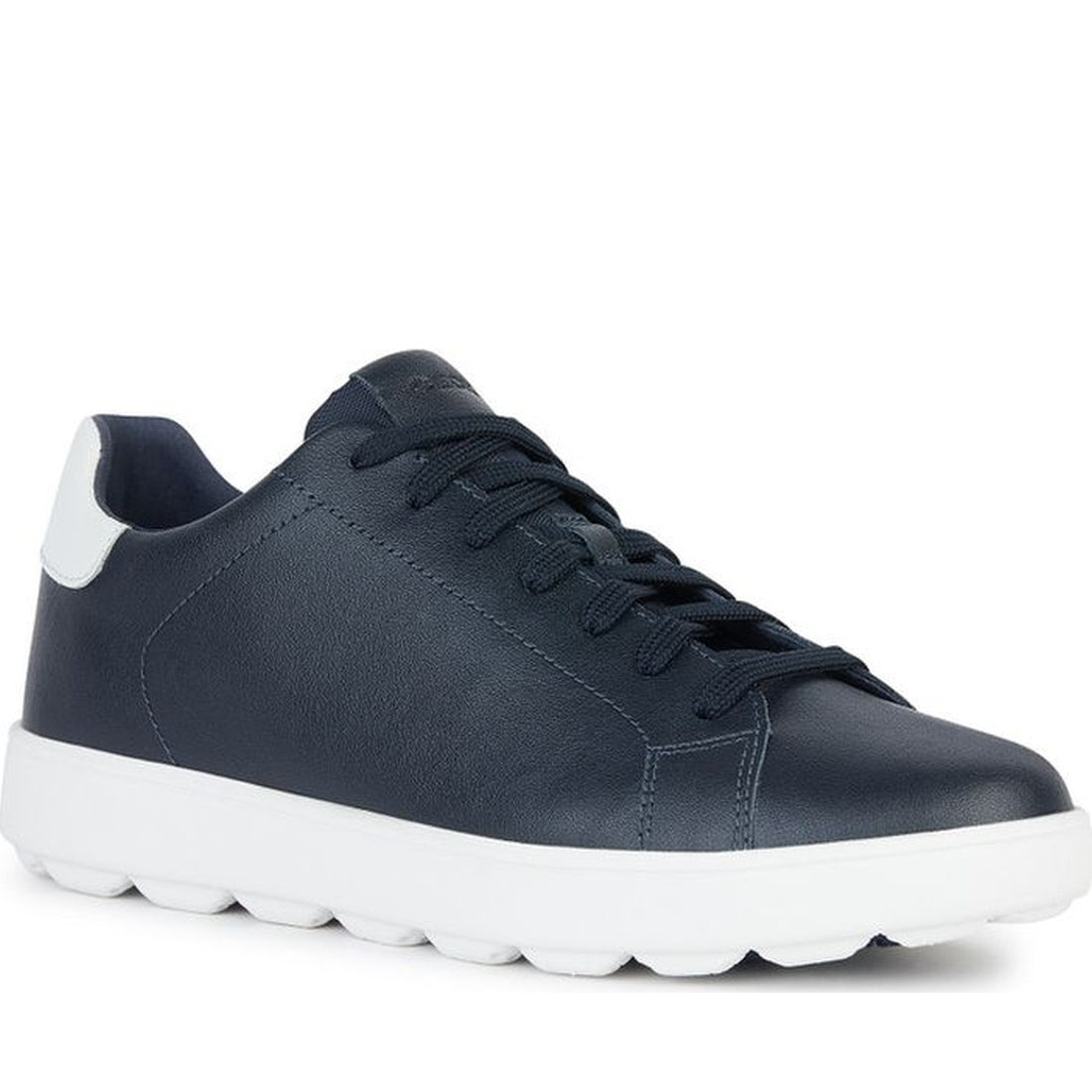 Geox mens navy spherica ecub-1 sneakers | Vilbury London