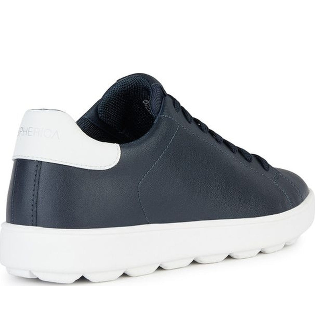 Geox mens navy spherica ecub-1 sneakers | Vilbury London