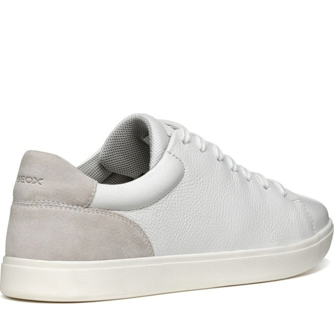 Geox mens white avola sneakers | Vilbury London