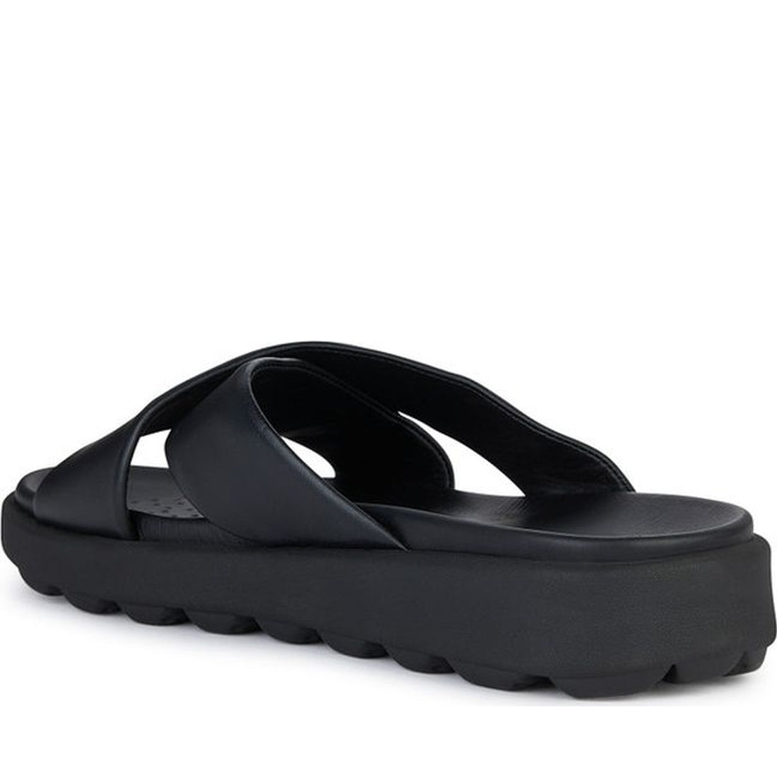 Geox mens black spherica ec6 sandals | Vilbury London