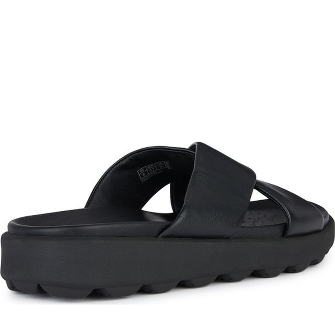 Geox mens black spherica ec6 sandals | Vilbury London