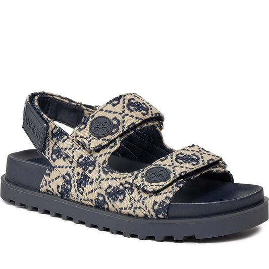 Guess womens blue fadey sandals | Vilbury London