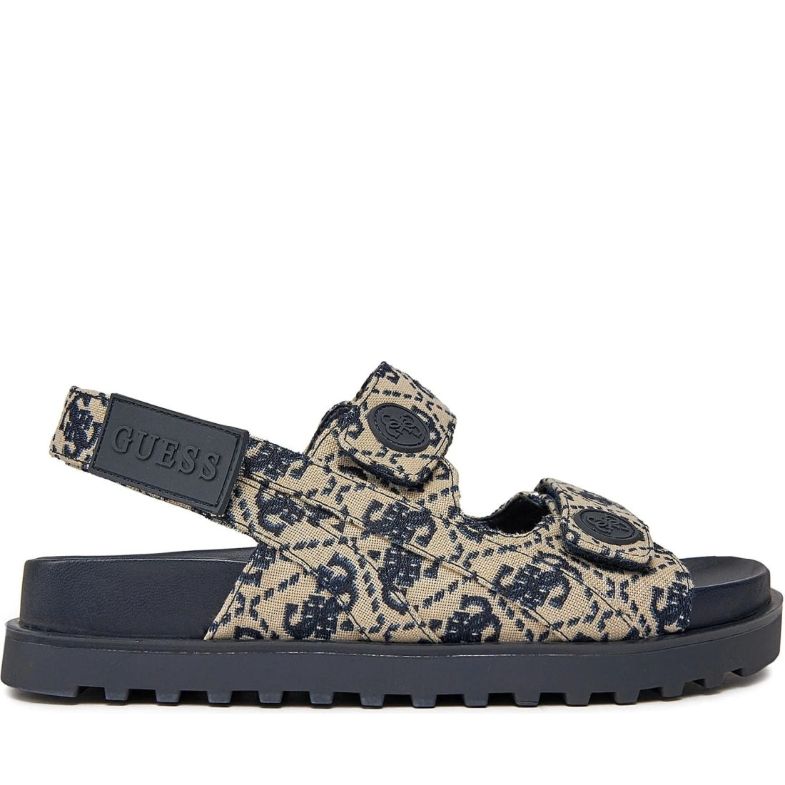 Guess womens blue fadey sandals | Vilbury London