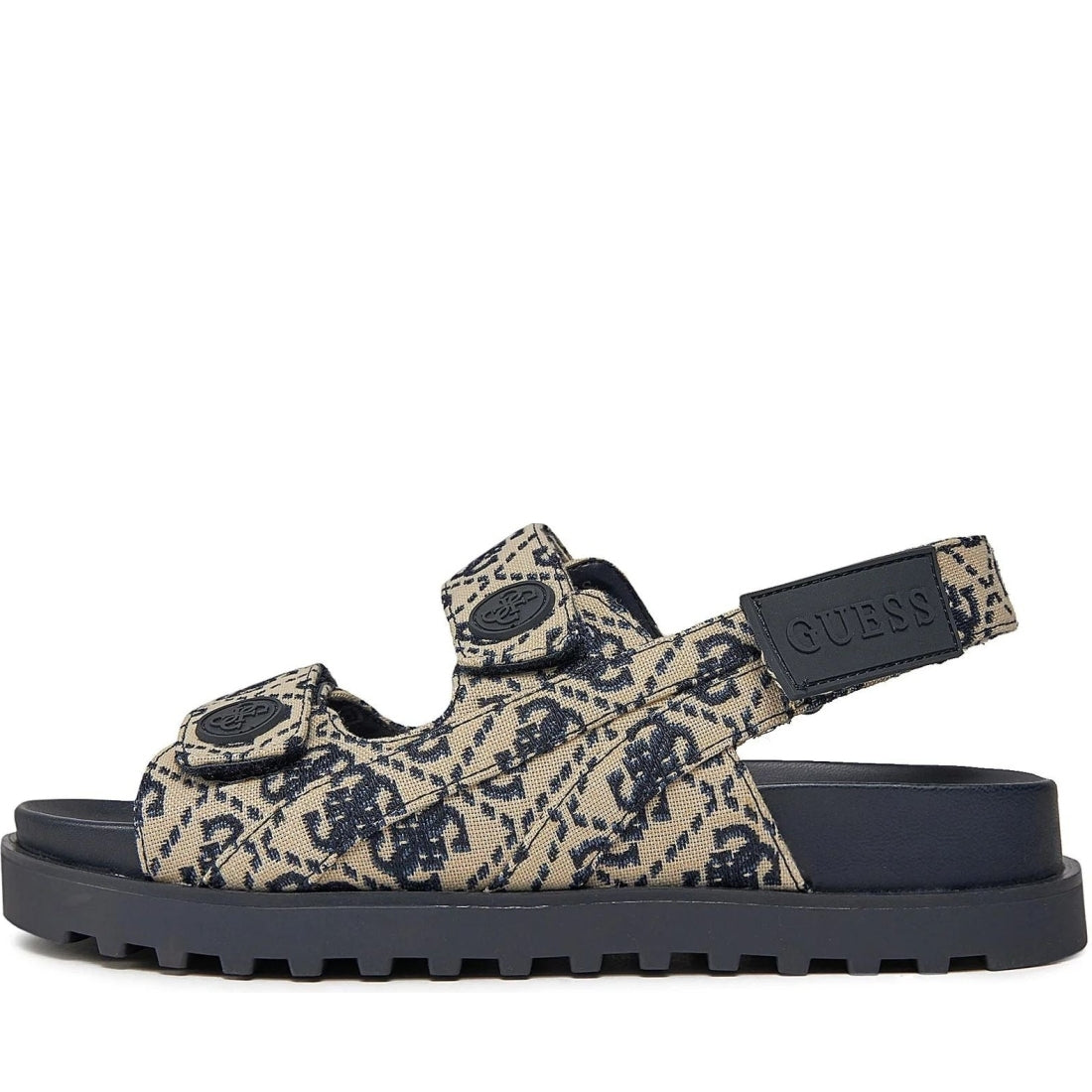 Guess womens blue fadey sandals | Vilbury London