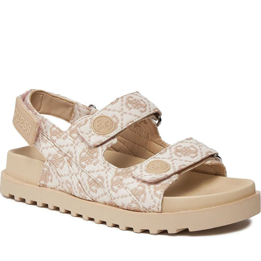 Guess womens light pink fadey sandals | Vilbury London