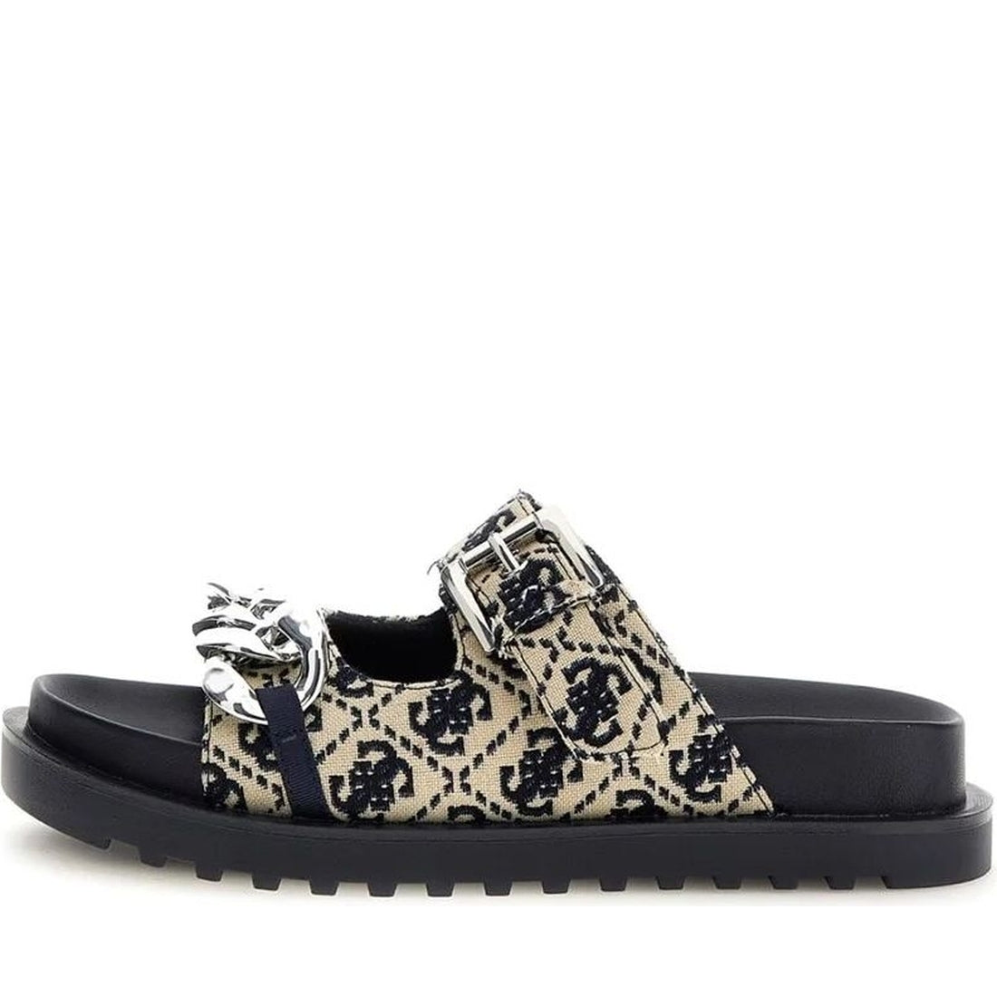 Guess womens blue fatema3 sandals | Vilbury London
