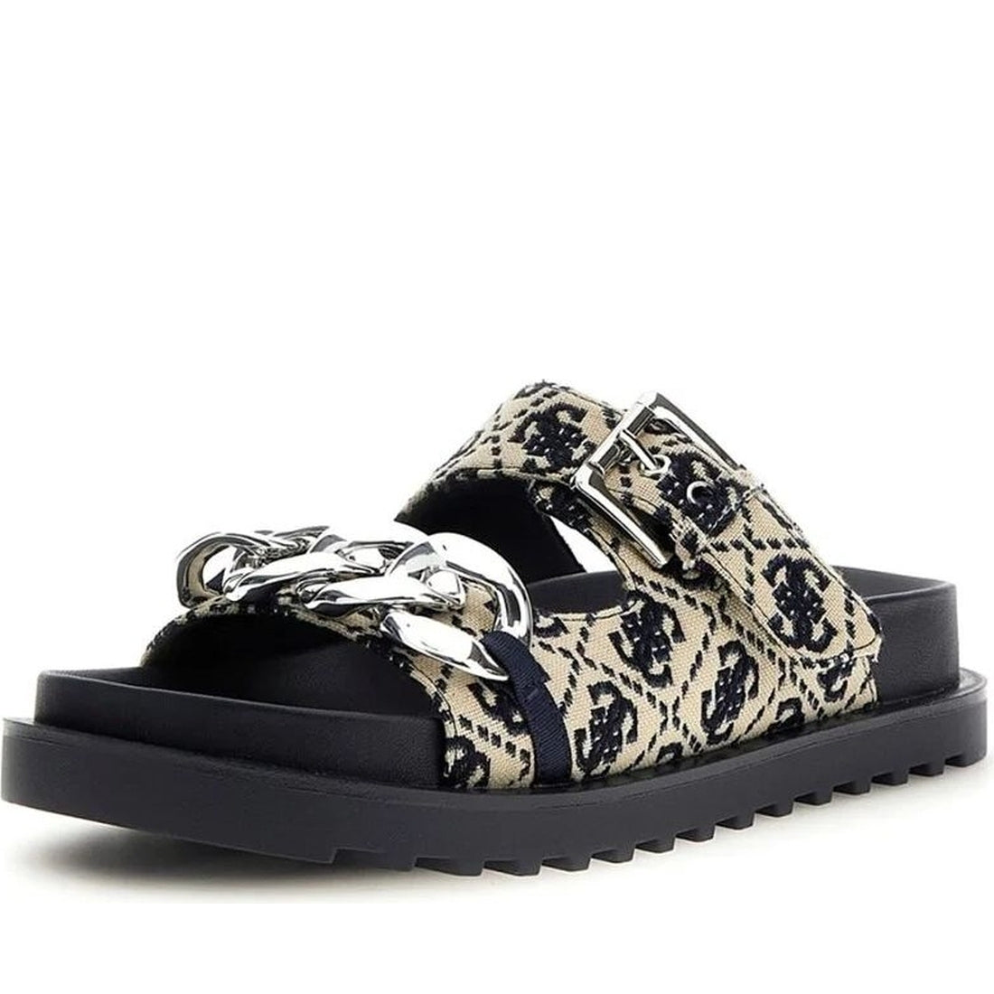 Guess womens blue fatema3 sandals | Vilbury London