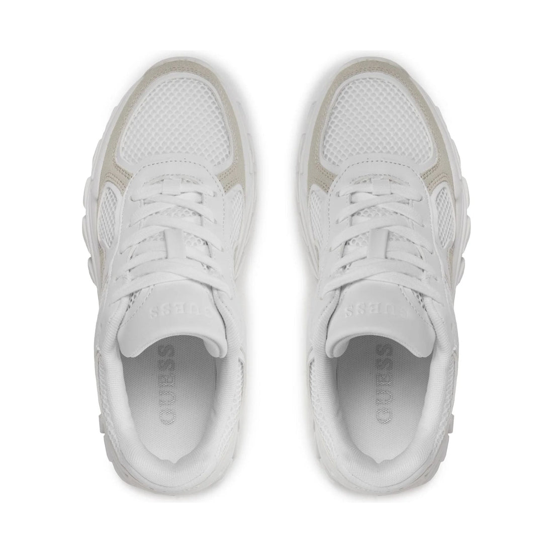 Guess womens white norina sneakers | Vilbury London