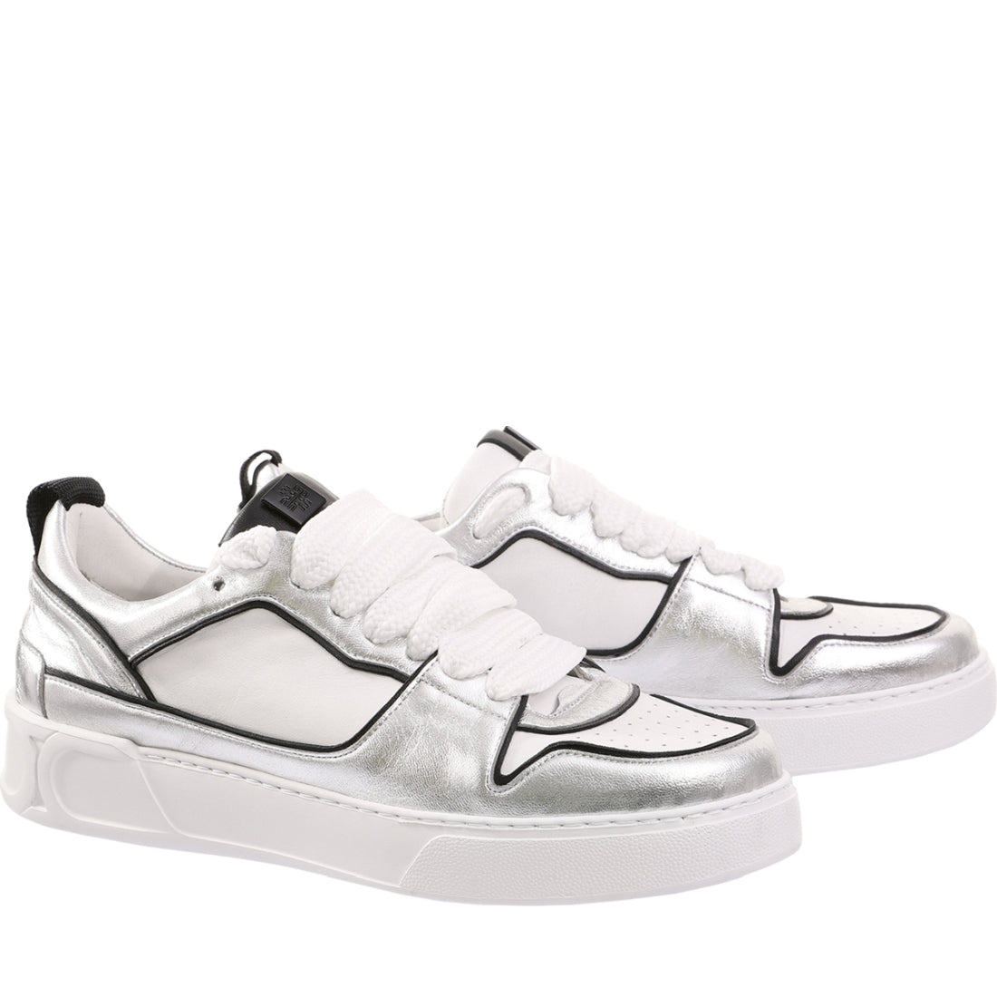 Hogl womens silver, multi macba seven leisure trainers | Vilbury London