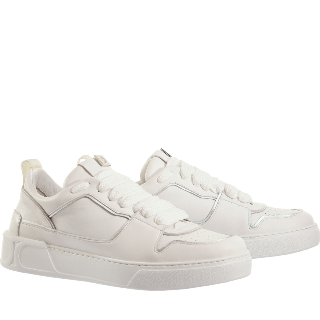 Hogl womens weiss, silver macba seven leisure trainers | Vilbury London