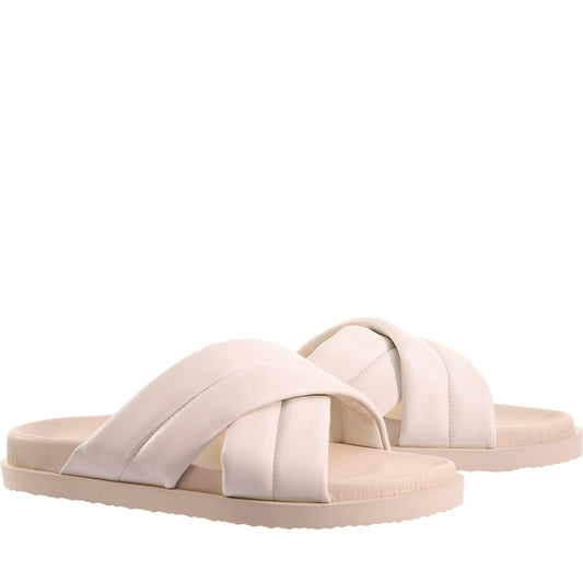 Hogl womens creme tessa slippers | Vilbury London
