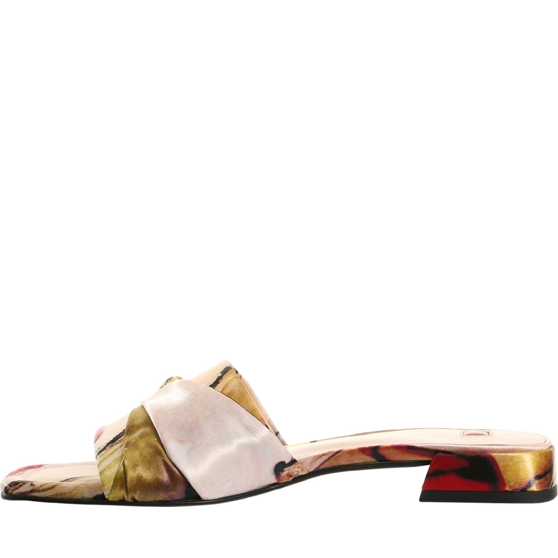 Hogl womens red, multi verona slippers | Vilbury London