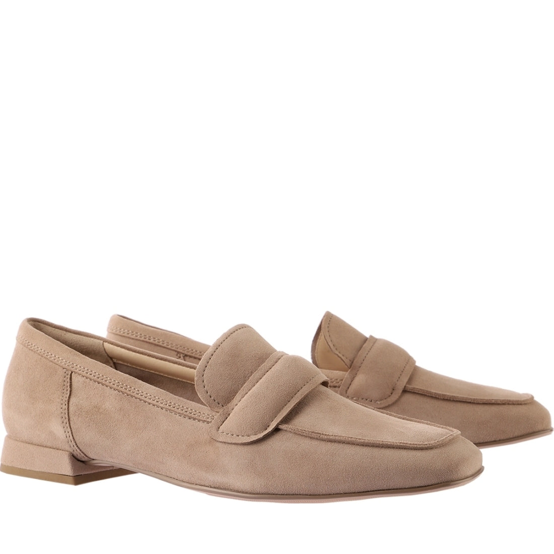 Hogl womens taupe perry loafers | Vilbury London