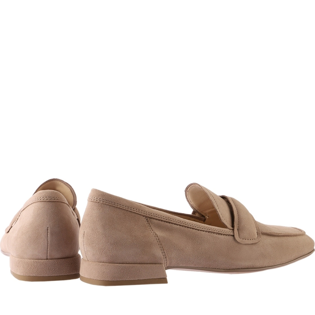 Hogl womens taupe perry loafers | Vilbury London