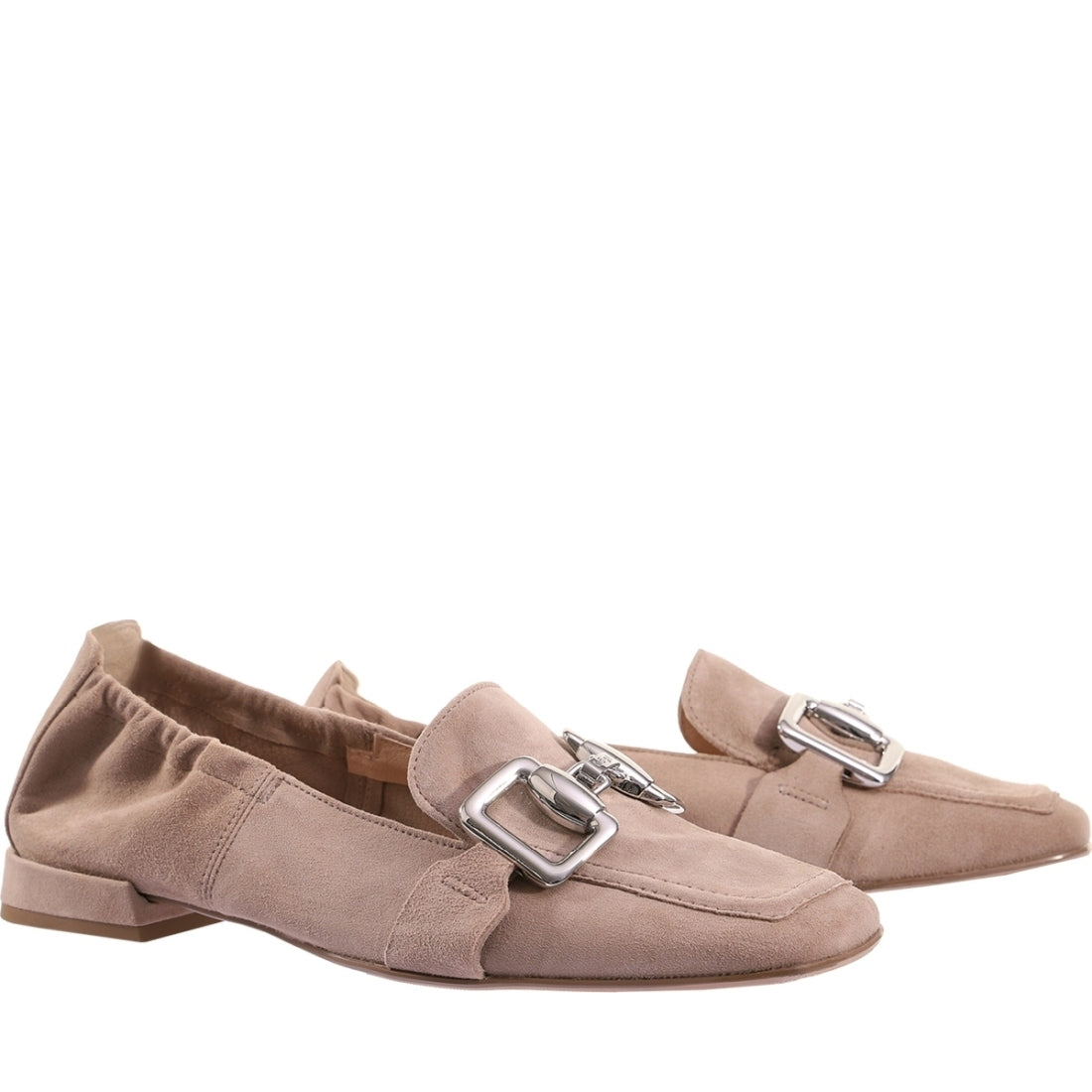 Hogl womens taupe amina loafers | Vilbury London