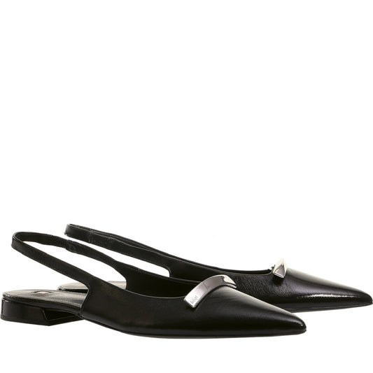 Hogl womens schwarz jeanne ballerinas | Vilbury London