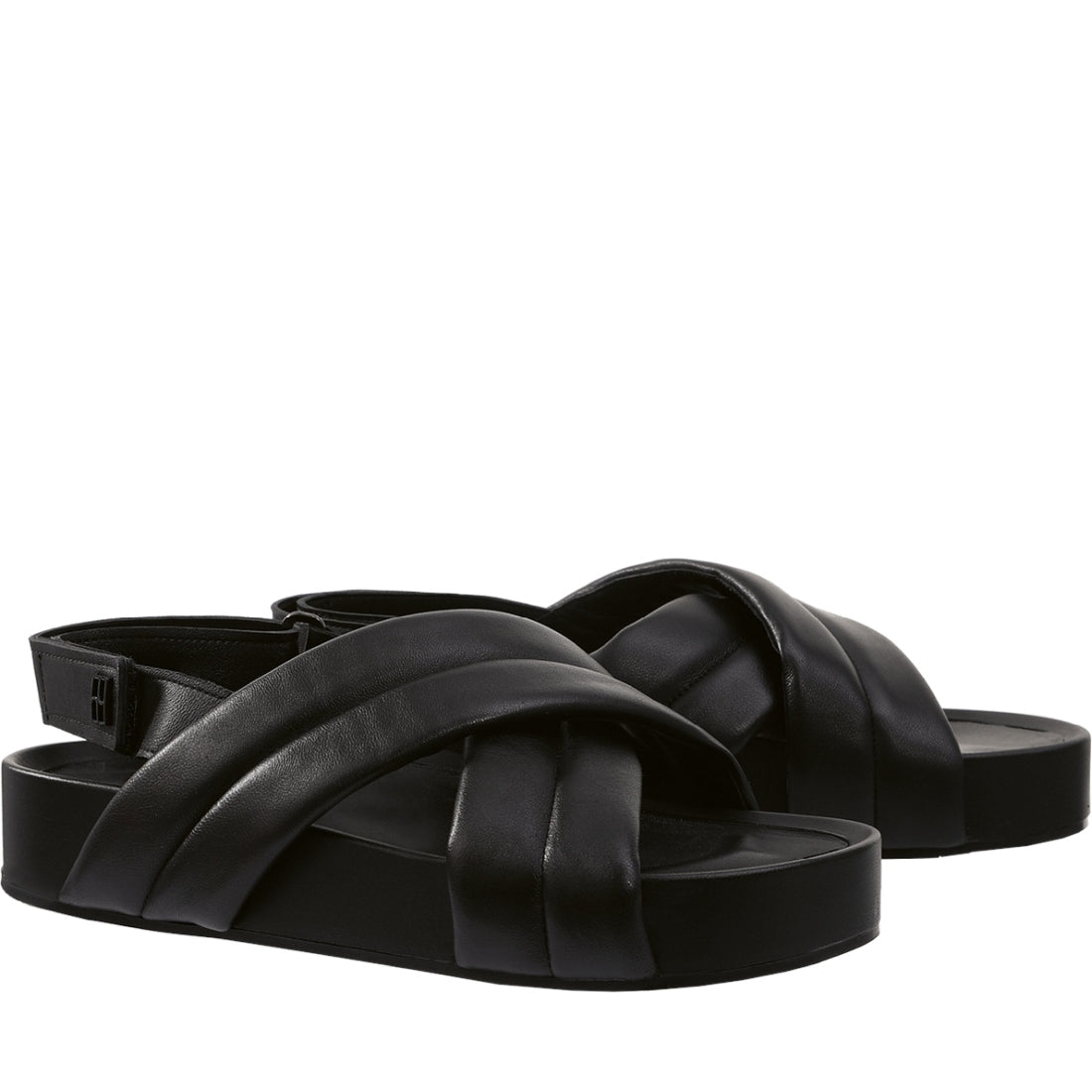 Hogl womens schwarz casual open sandals | Vilbury London