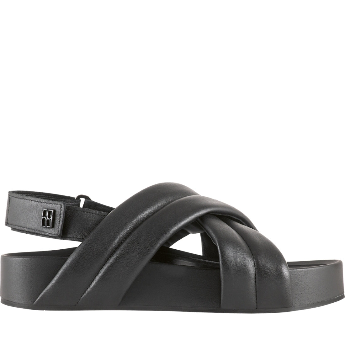 Hogl womens schwarz casual open sandals | Vilbury London