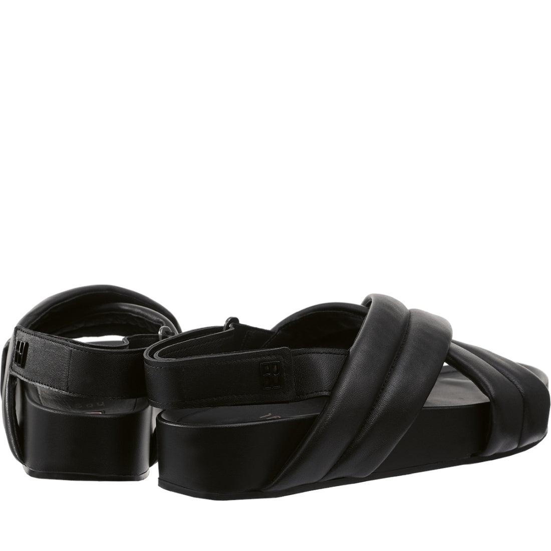 Hogl womens schwarz casual open sandals | Vilbury London