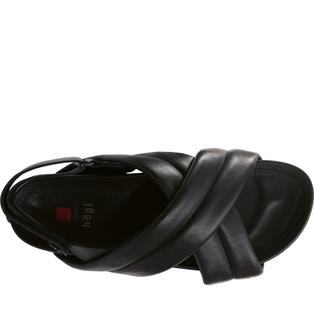 Hogl womens schwarz casual open sandals | Vilbury London