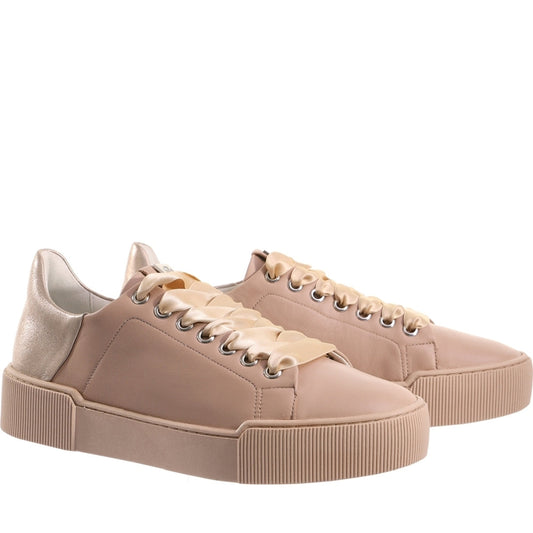 Hogl womens nude blade leisure trainers | Vilbury London