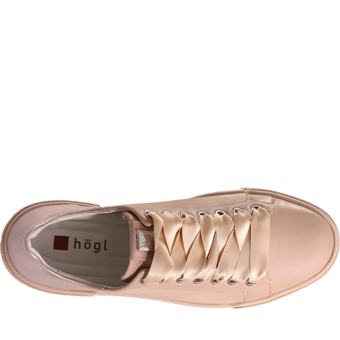 Hogl womens nude blade leisure trainers | Vilbury London