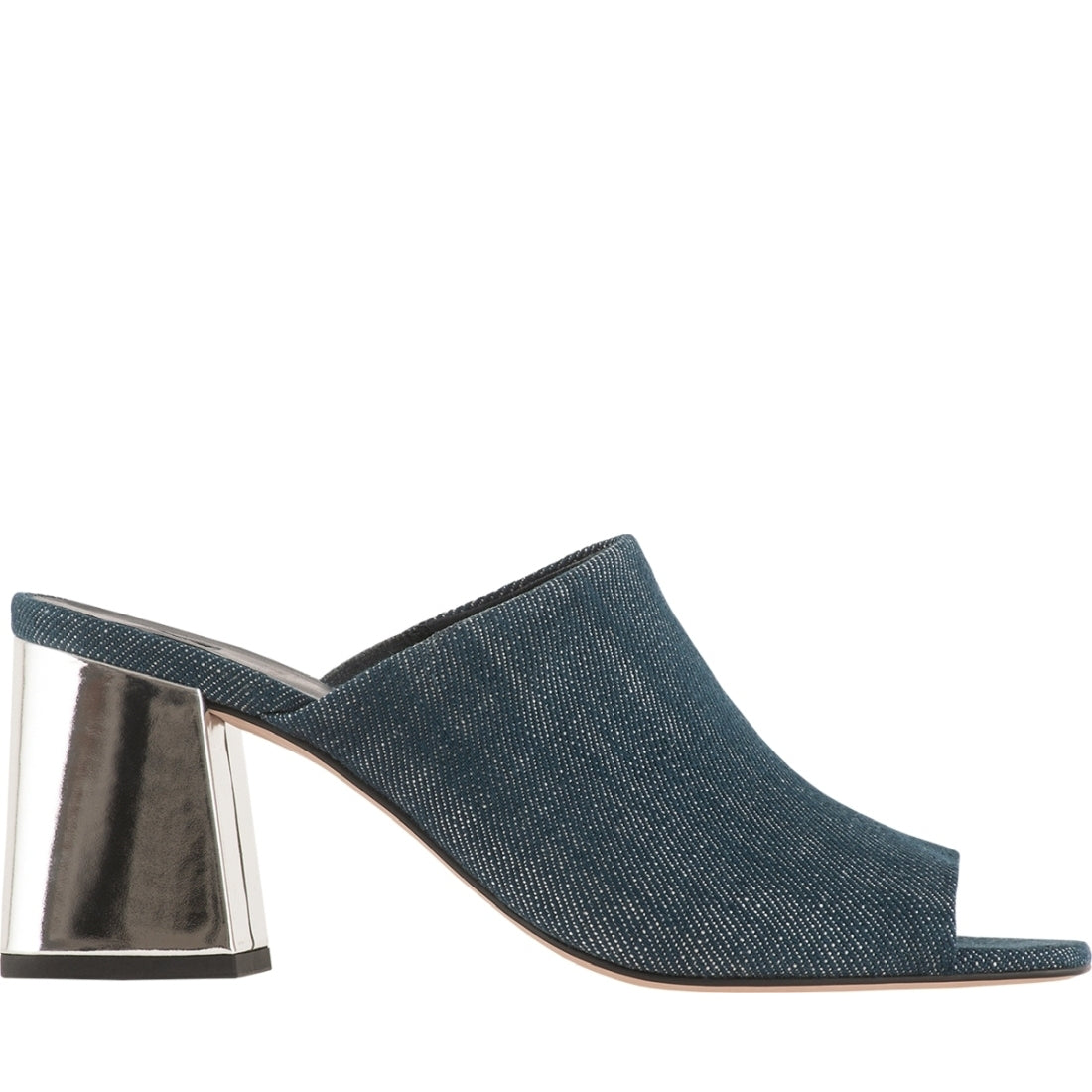 Hogl womens blue joyce mules | Vilbury London