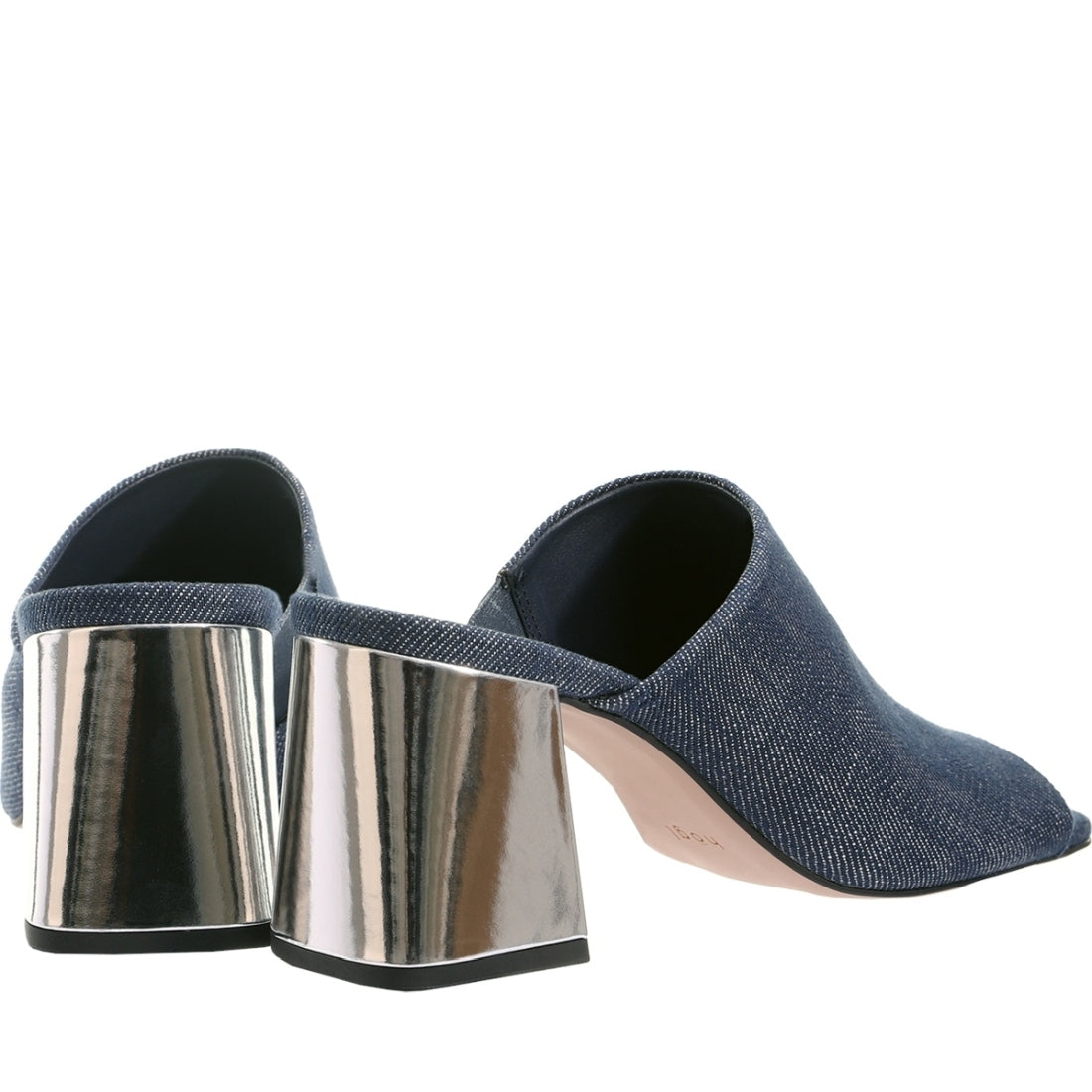 Hogl womens blue joyce mules | Vilbury London