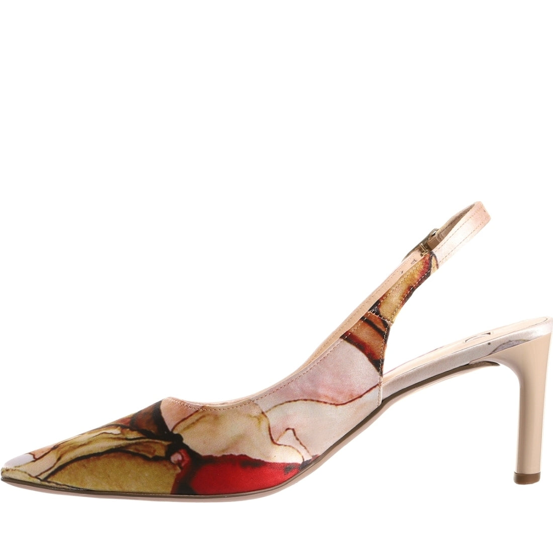 Hogl womens red, multi marble pumps | Vilbury London