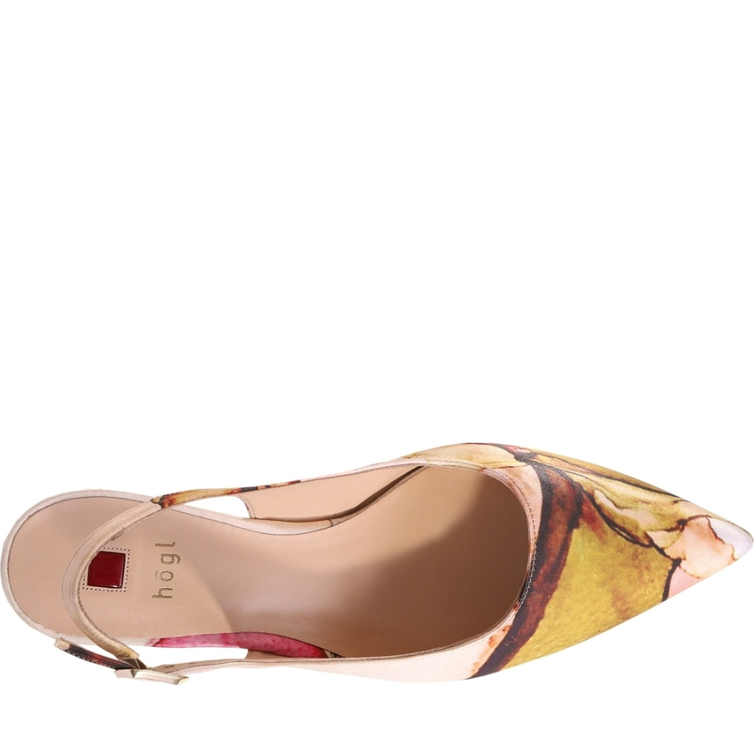 Hogl womens red, multi marble pumps | Vilbury London