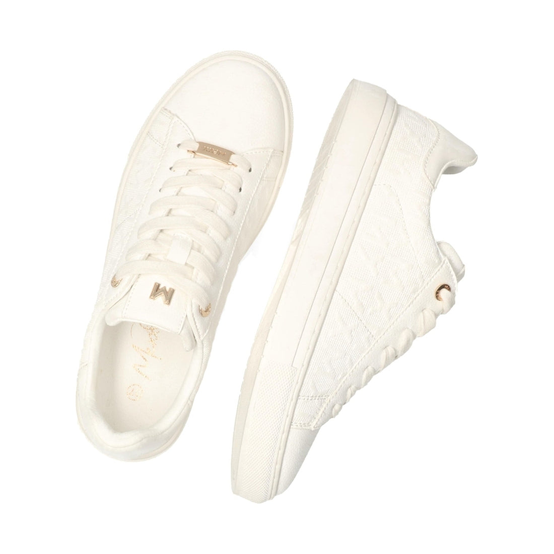 Mexx womens white loua leisure trainers | Vilbury London