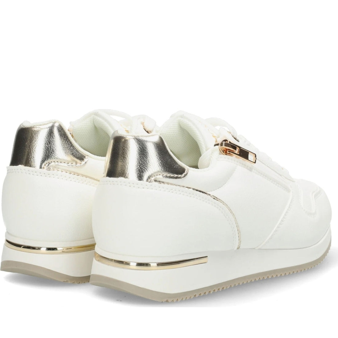 Mexx womens white mana leisure trainers | Vilbury London