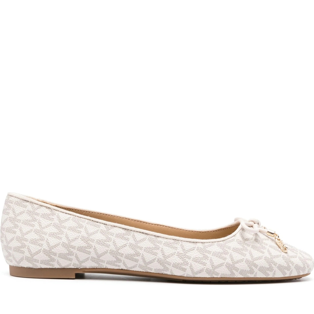 Michael Kors womens vanilla nori flex flat | Vilbury London