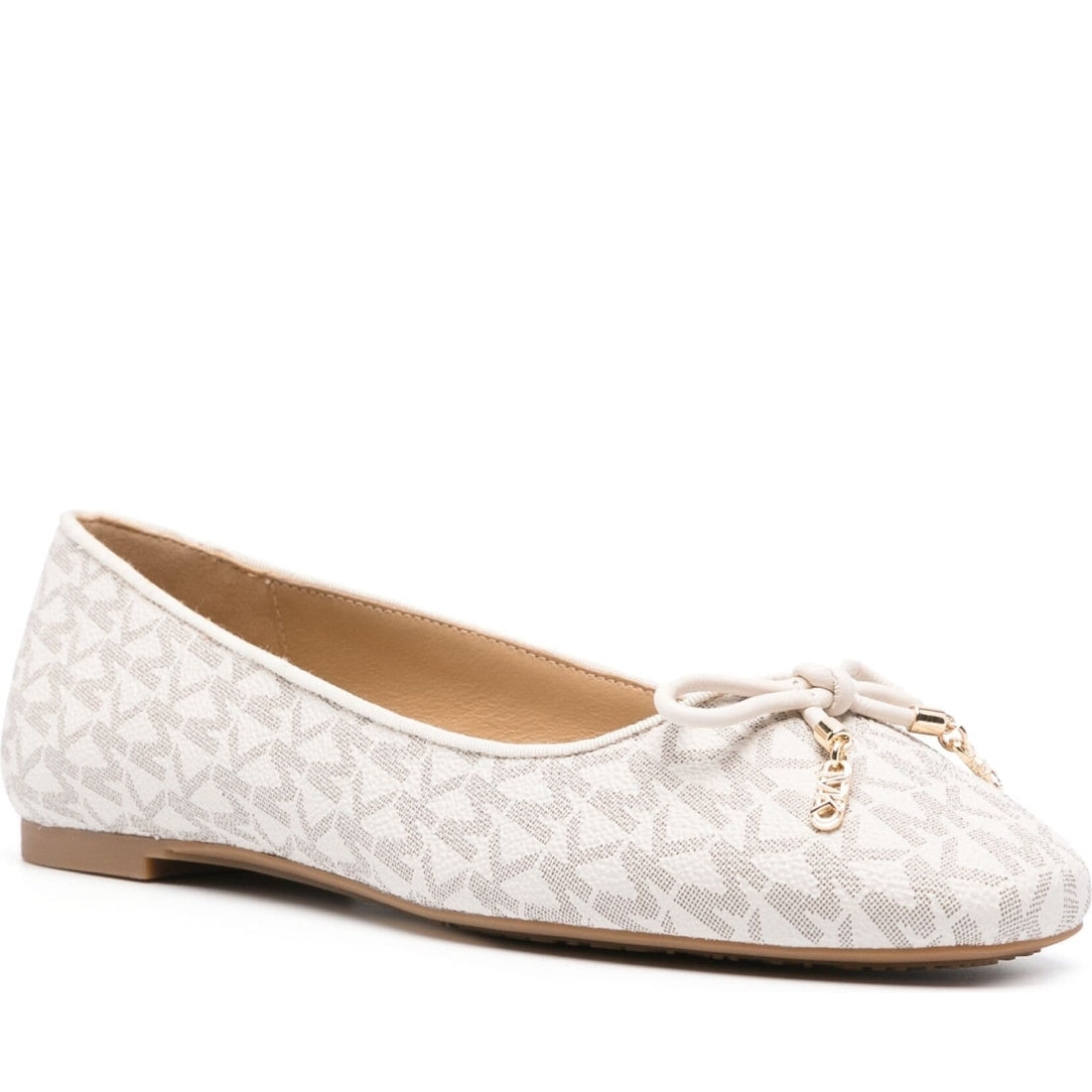 Michael Kors womens vanilla nori flex flat | Vilbury London