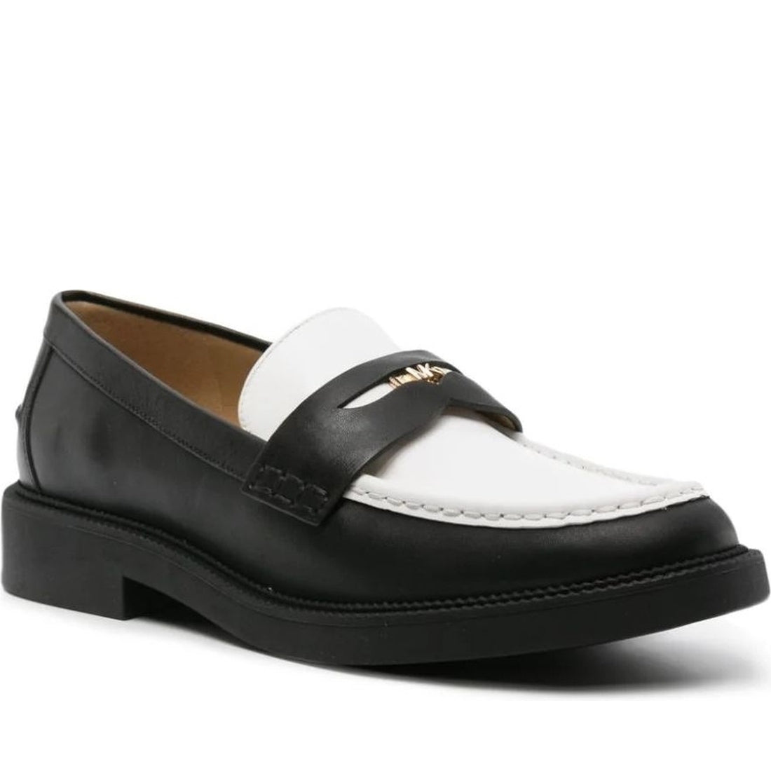 Michael Kors womens black multi eden loafer | Vilbury London