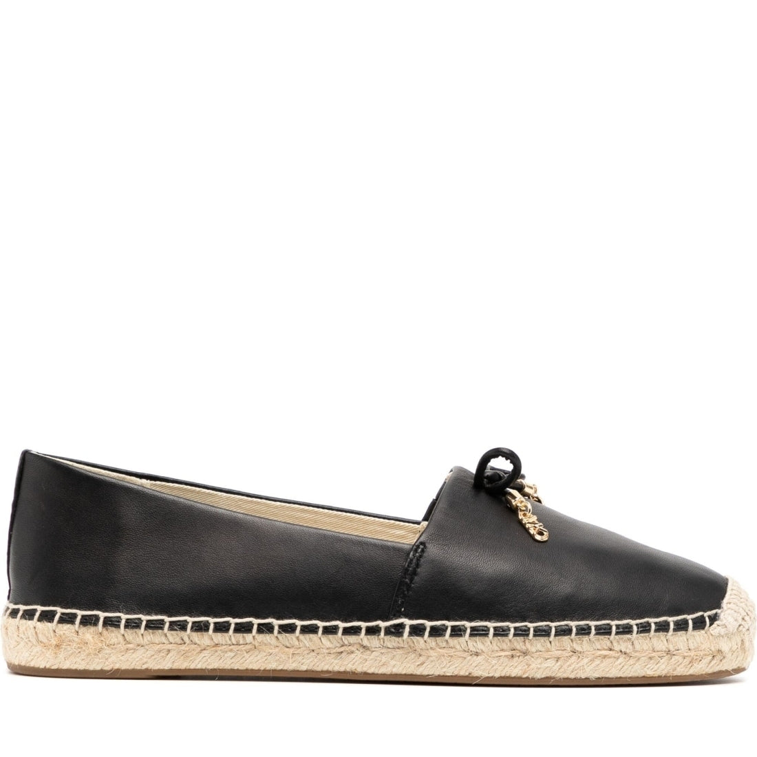 Michael Kors womens black nori espadrille | Vilbury London