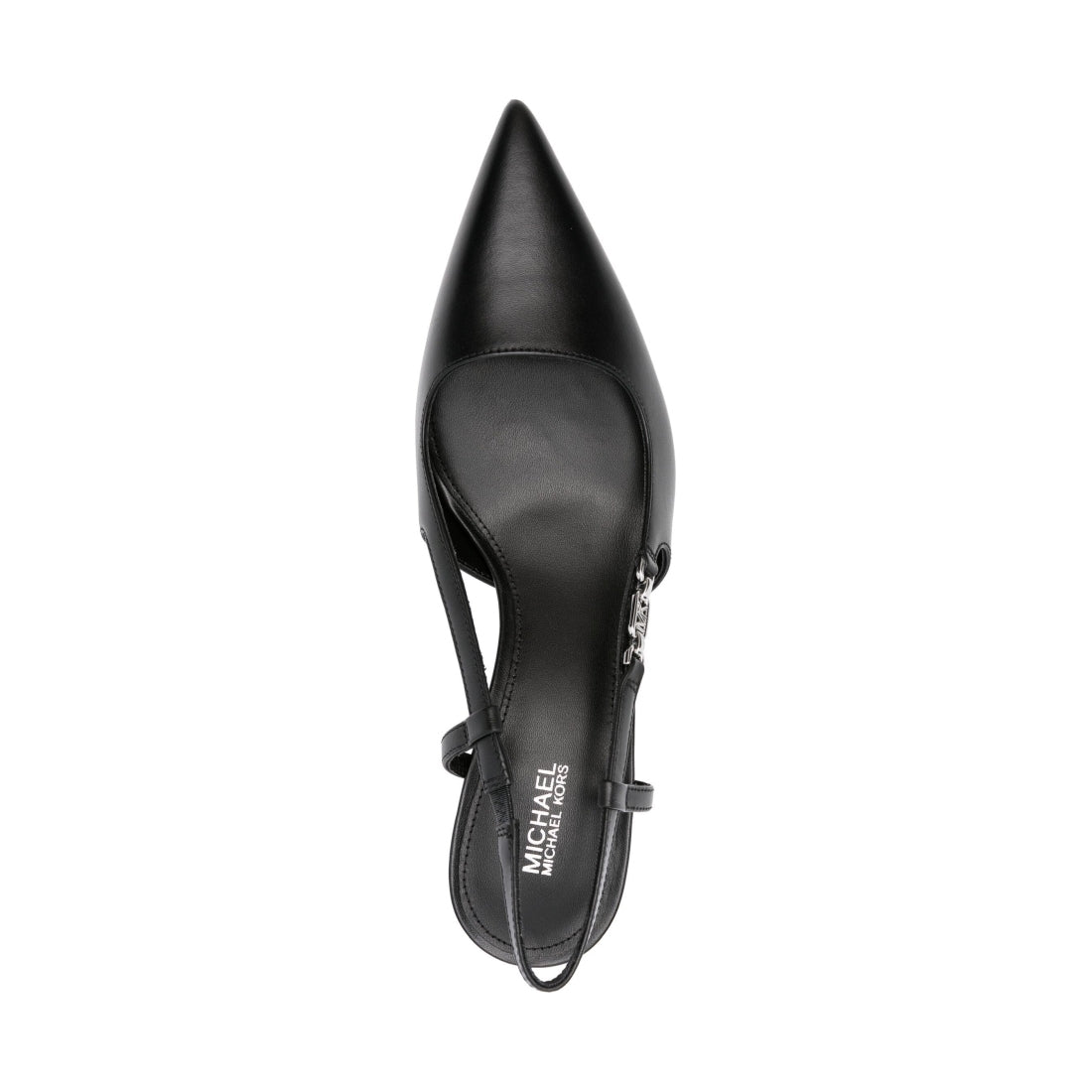 Michael Kors womens black daniella mid sling high heels | Vilbury London