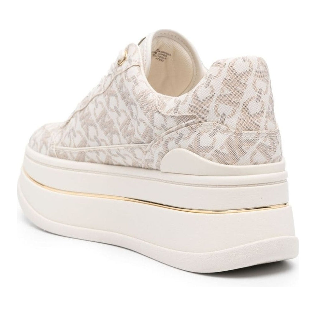 Michael Kors womens vanilla hayes lace up trainers | Vilbury London