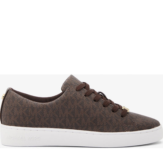 keaton lace up trainers brown