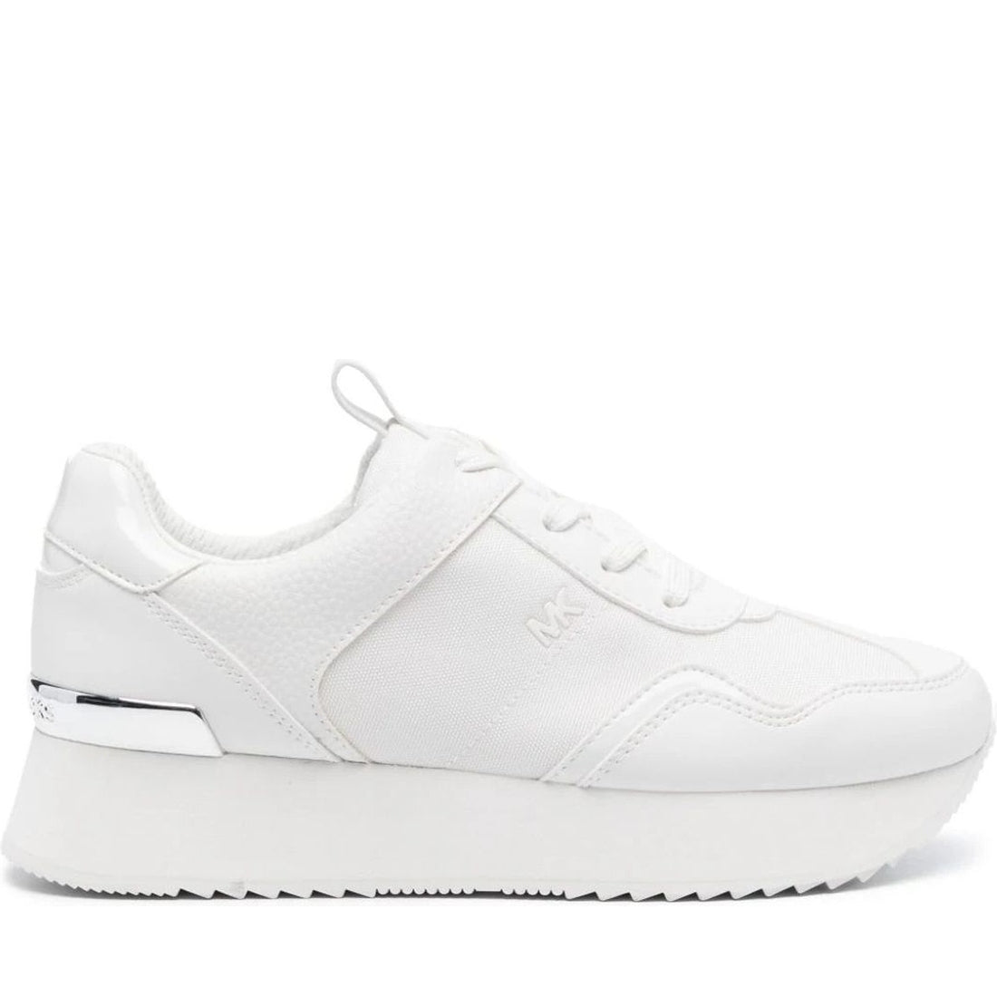 Michael Kors womens optic white raina trainer | Vilbury London