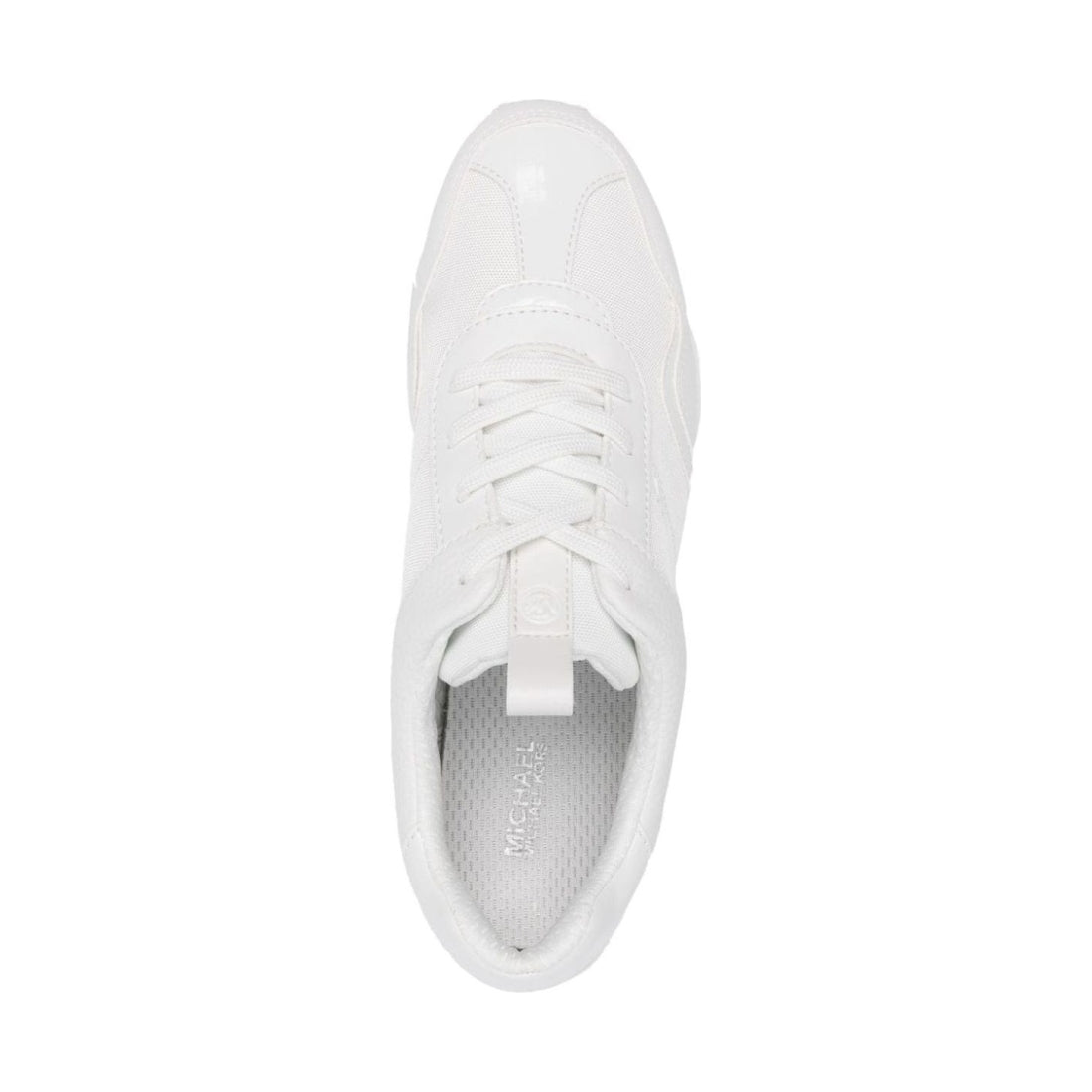 Michael Kors womens optic white raina trainer | Vilbury London