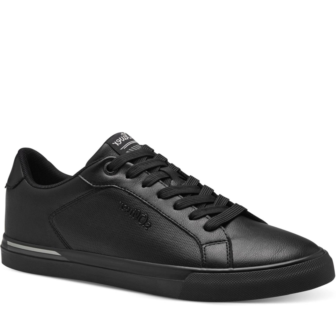 s.Oliver mens black leisure trainers | Vilbury London