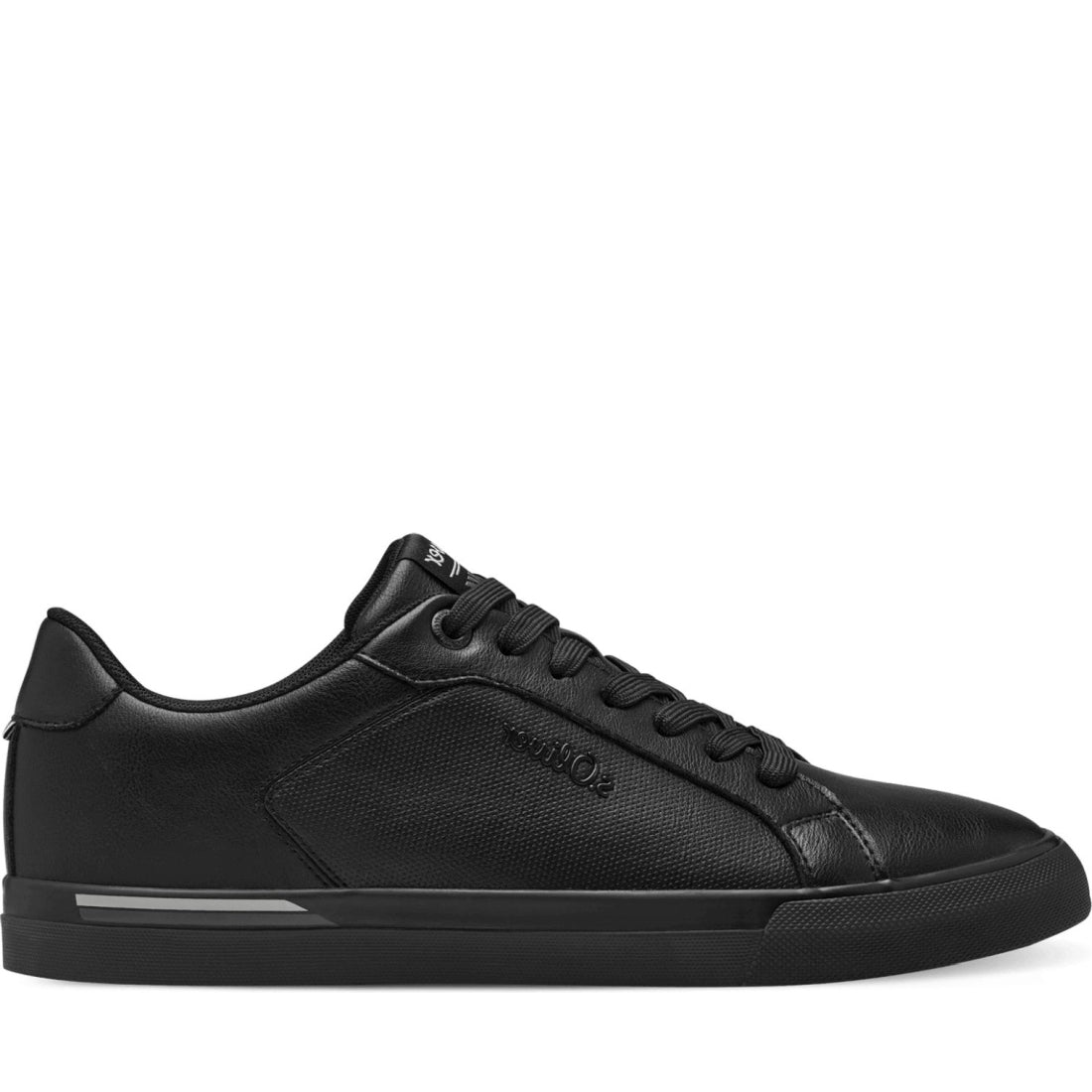s.Oliver mens black leisure trainers | Vilbury London