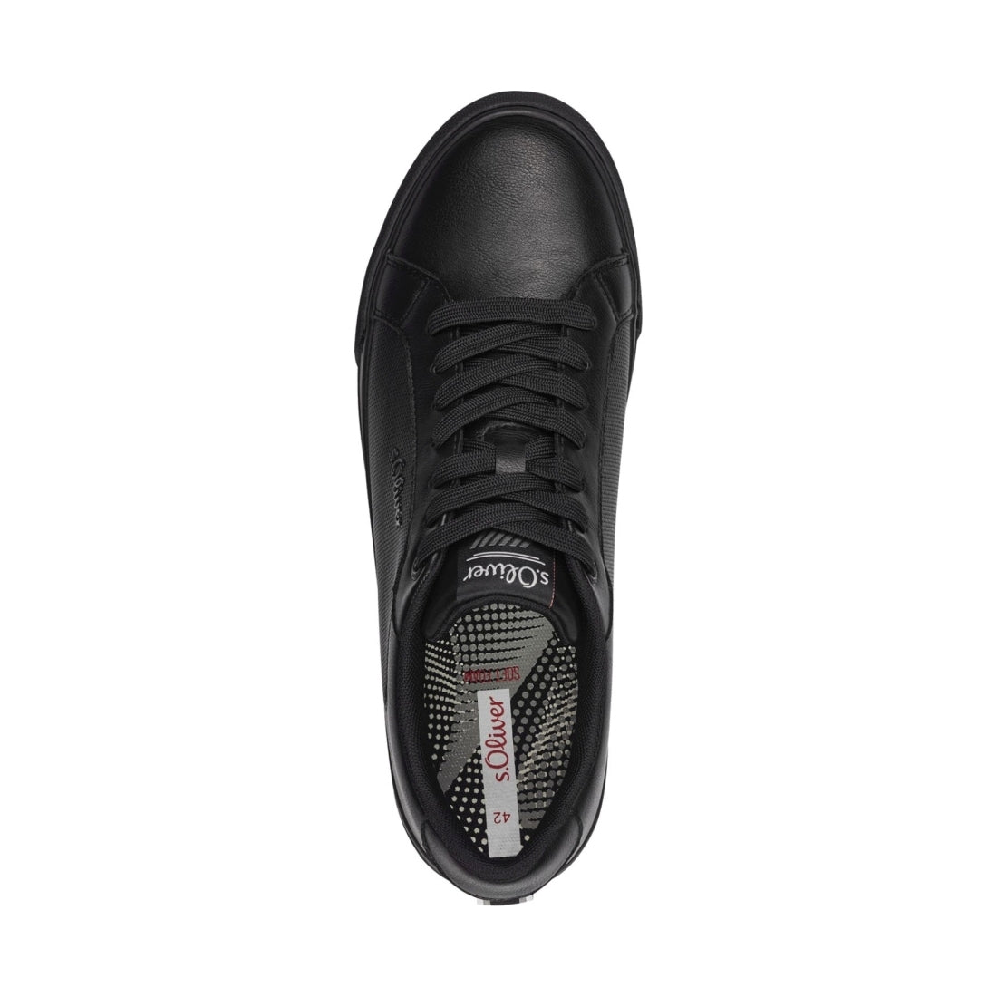s.Oliver mens black leisure trainers | Vilbury London