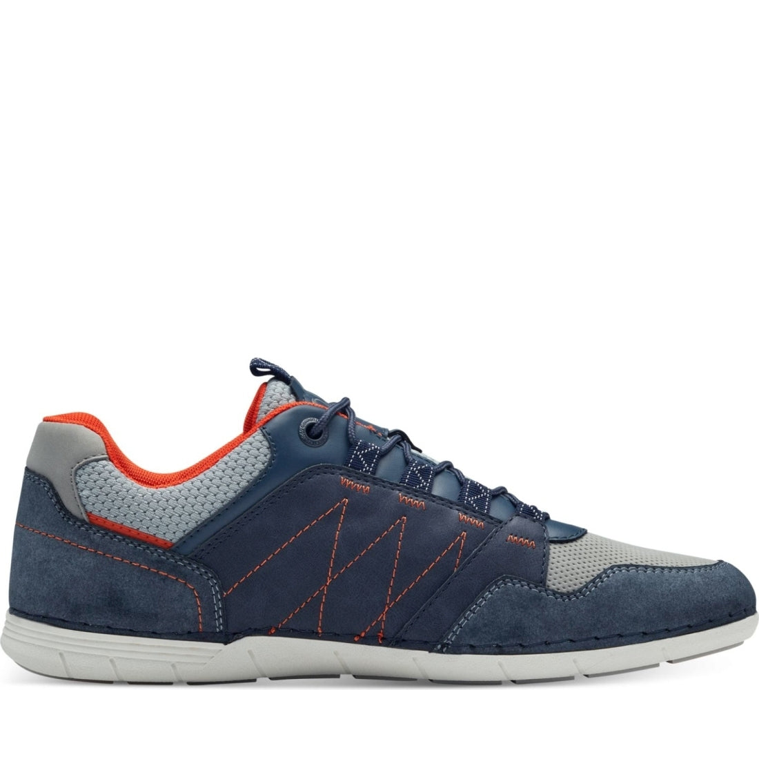 s.Oliver mens navy comb leisure trainers | Vilbury London